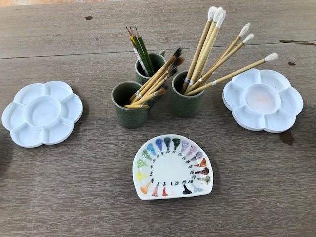 絵付け体験2_三田陶芸の森。