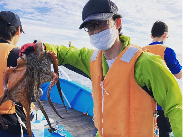 日間賀島といえばやっぱりタコですね。_釣船 八盛丸
