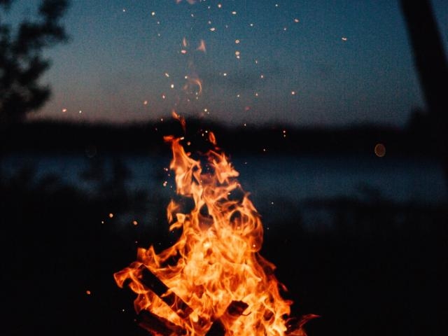 Riverside camp