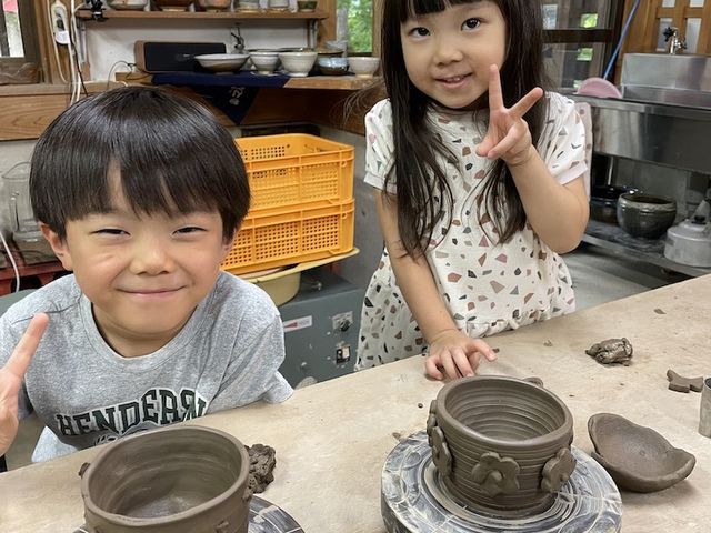 手ろくろでコップやお茶碗に挑戦しよう!_陶芸工房旭窯