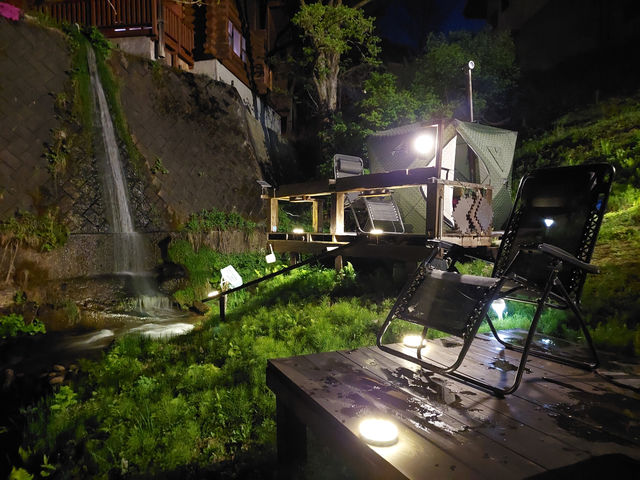 夜サウナは幻想的です。_ハネサウナ