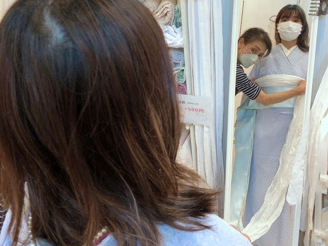 支度流れ:Bプロ着付師が施術、コーディネートをアドバイスいたします♡_浅草着物レンタルARISA