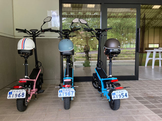 E-BIKE の試乗_阿寺ブルー