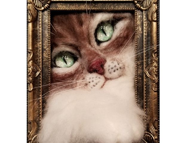 講師作品
額猫_乃澤叶子羊毛教室