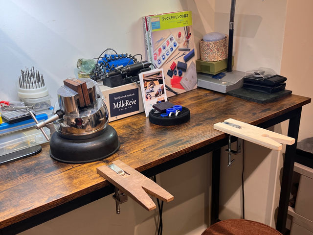 おふたりでもゆったり作業して頂けるワークスペース。本格的な工具類も揃っています。_MilleReve