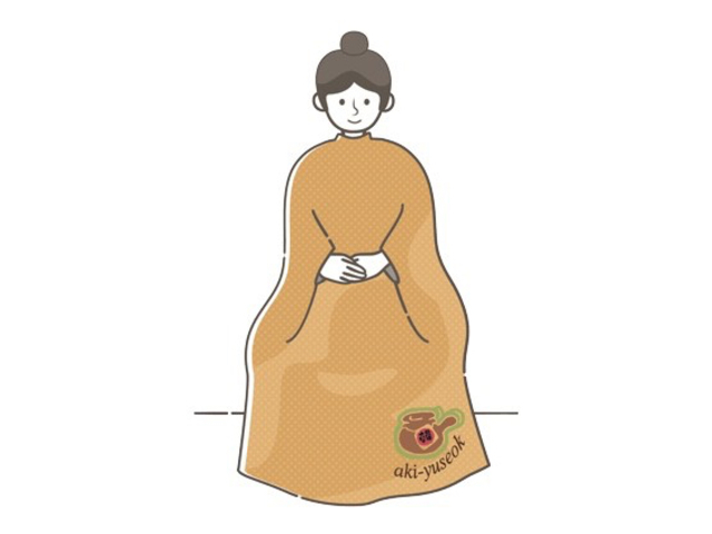 よもぎ蒸しはマントを着て行います♪
ベタつかない
一定の温度を保つマント_salon SAKURA