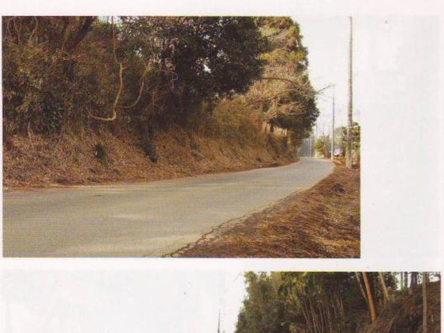 野馬よけの土手