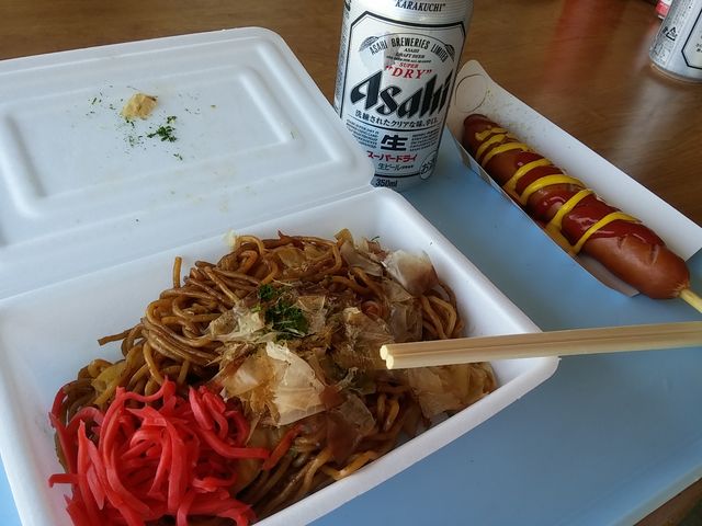 焼きそば最高!_丹後由良海水浴場
