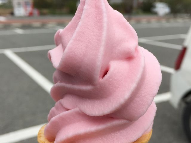 すももソフトクリーム_小豆島ふるさと村