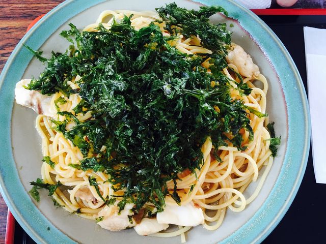 べっこう漬けのタレを使ったパスタ_一峰