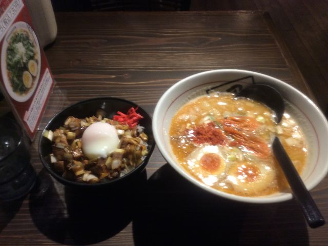 エビ系のラーメンと丼もの_北海道ラーメン奥原流 追風丸 宮古店