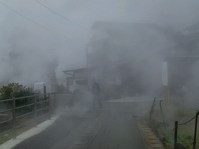 人が見えにくい〓
_岳の湯ハゲの湯の蒸気