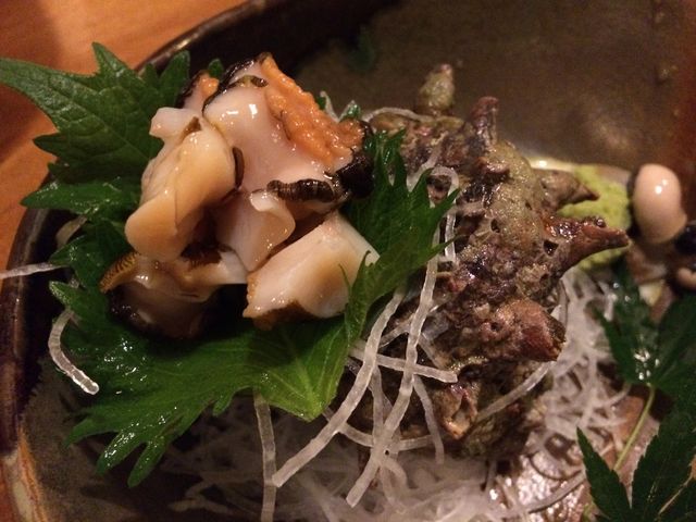 貝のお刺身_居酒屋美国