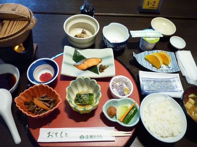 朝食_四季彩り秋田づくし 湯瀬ホテル