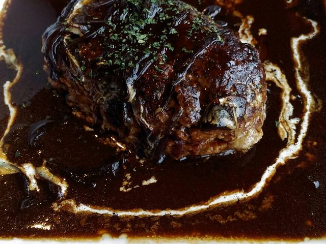 デミグラスハンバーグ_ふぁみりーれすとらん柿の木
