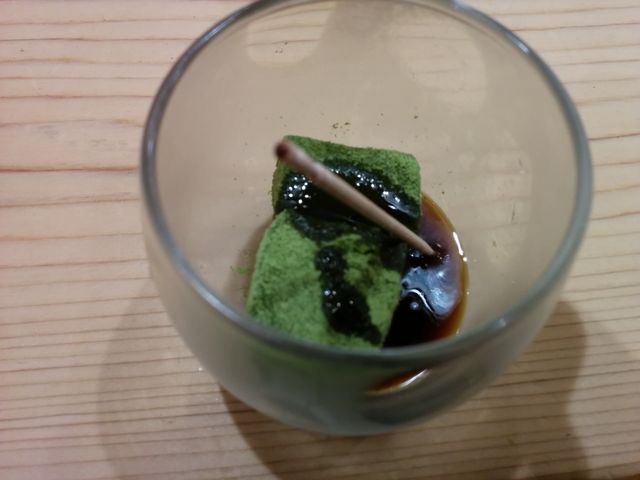 デザートのわらび餅_築地寿司清 銀座四丁目店