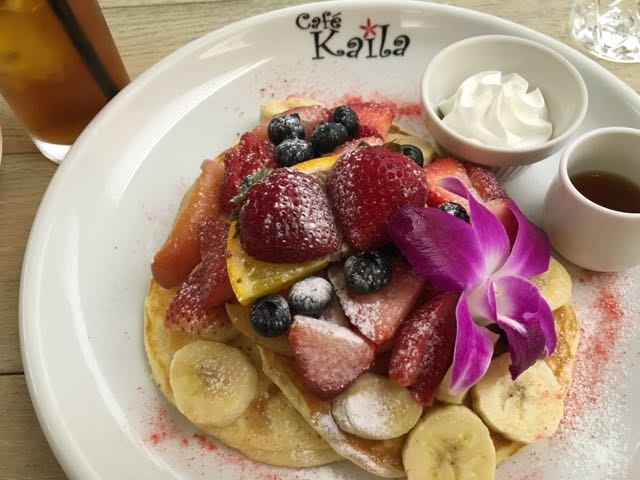 彩りもきれいなパンケーキ_Kaila Cafe & Terrace Dining 渋谷店