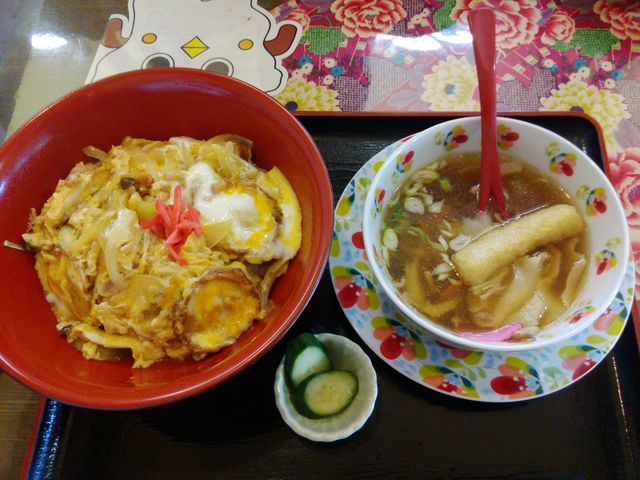 油麩丼とはっとのセット_味処あらい