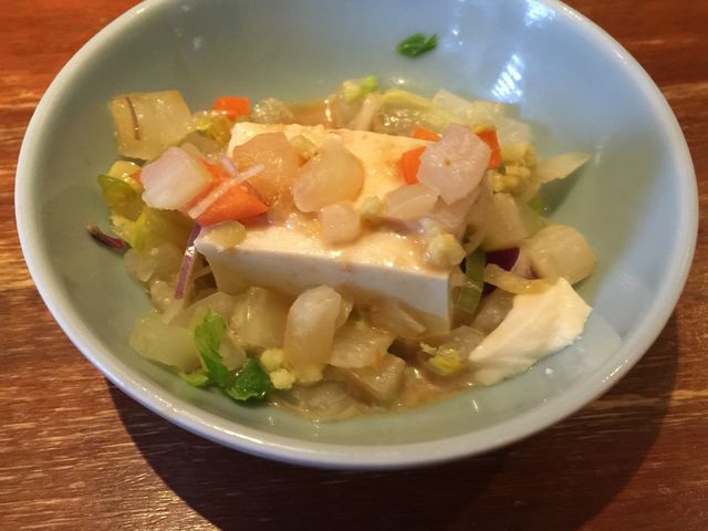 ランチメニューに付いてた美味しい豆腐_中国家庭料理桃