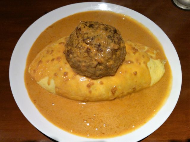 ハンバーグオムライス_ジャンジャンブル