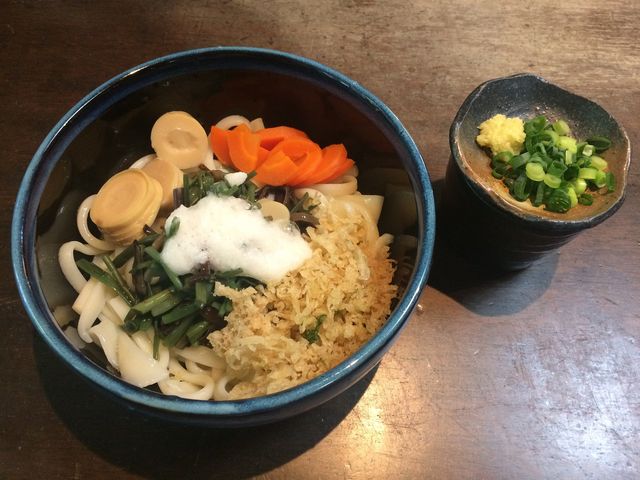 山菜うどん_城見茶屋
