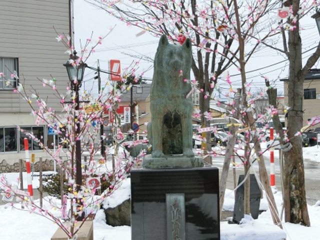 ハチ公像_秋田犬の里 ハチ公像