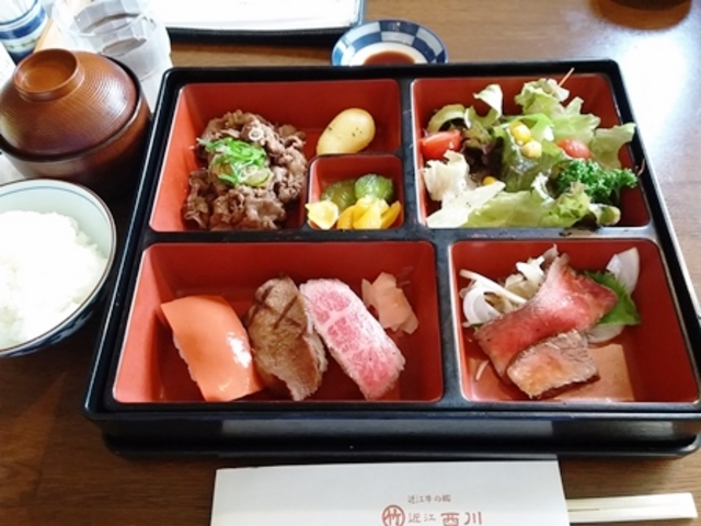 近江牛づくし弁当_まるたけ 近江 西川