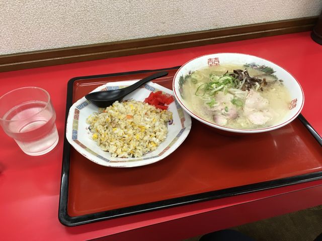 半チャンラーメン_來々のラーメン