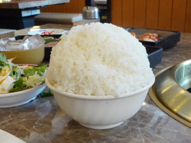 夢がある「マンガ盛」_本格炭火焼肉 でん 松戸野菊野店