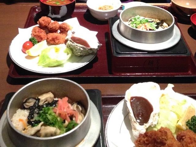 このセットをリピートしてしまいます_釜飯 酔心 広島駅ビル店