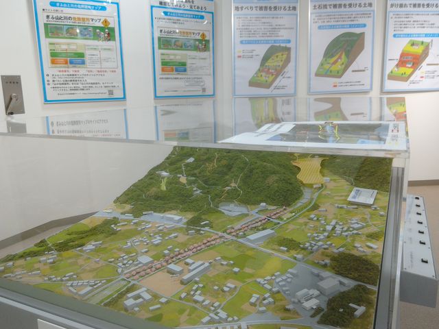 立体模型で災害が起こる仕組みがわかります。_さぼう遊学館