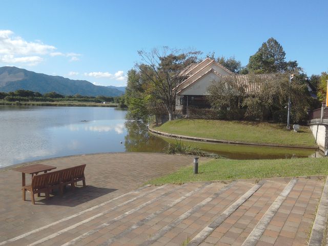 見晴らしの良いベンチが各所にあります。_国営木曽三川公園・アクアワールド水郷パークセンター