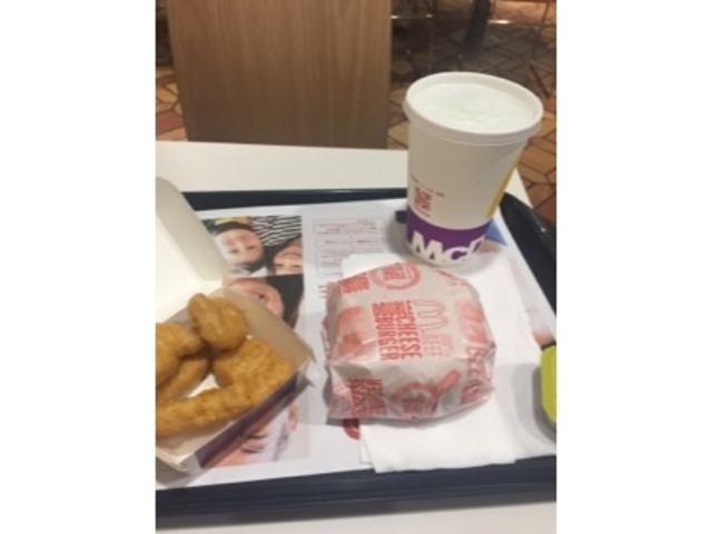 ダブルバーガーセットです。_マクドナルド佐古大橋店