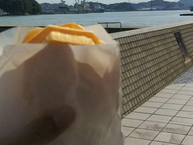 海沿いを歩き食べ_からさわ