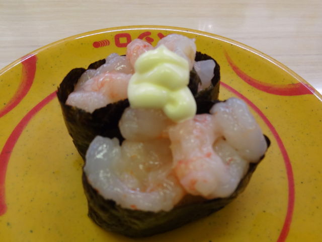 軍艦甘えび_スシロー加古川野口店