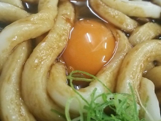 月見伊勢うどん_山口屋