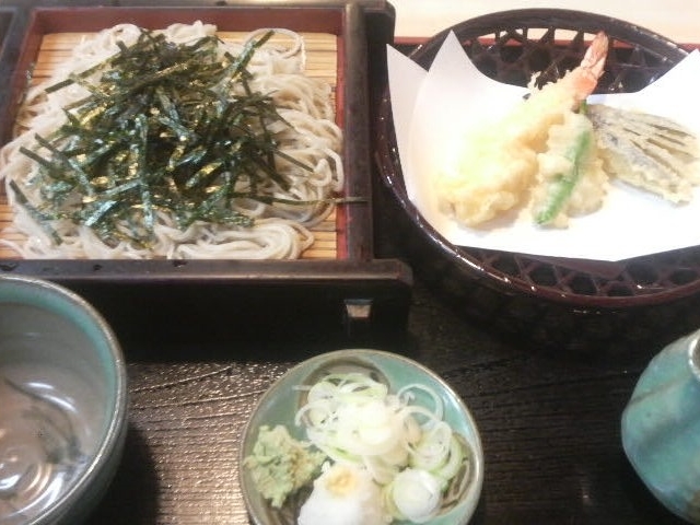 深大寺の大師茶屋の天ざる_大師茶屋