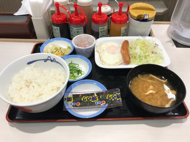 朝定食400円_松屋 四条大宮駅前店