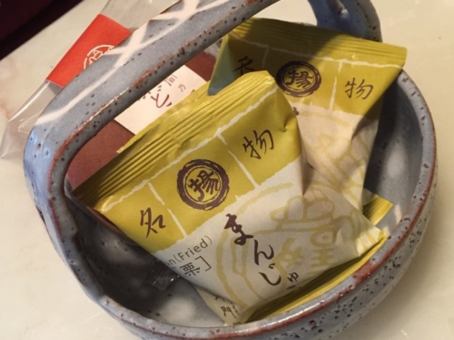 季節限定栗の揚まんじゅう_御門屋 アトレ目黒店