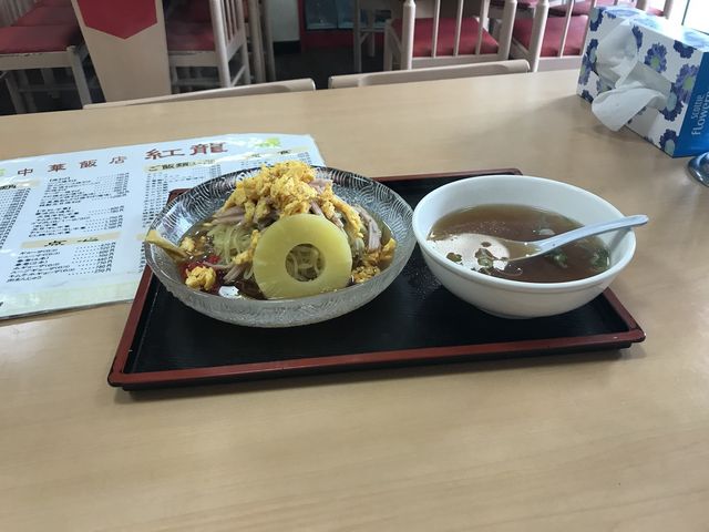 パインがのっています_紅龍 大町店