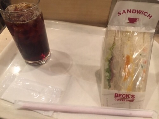 朝食です。_ベックスコーヒーショップ エキュート赤羽店