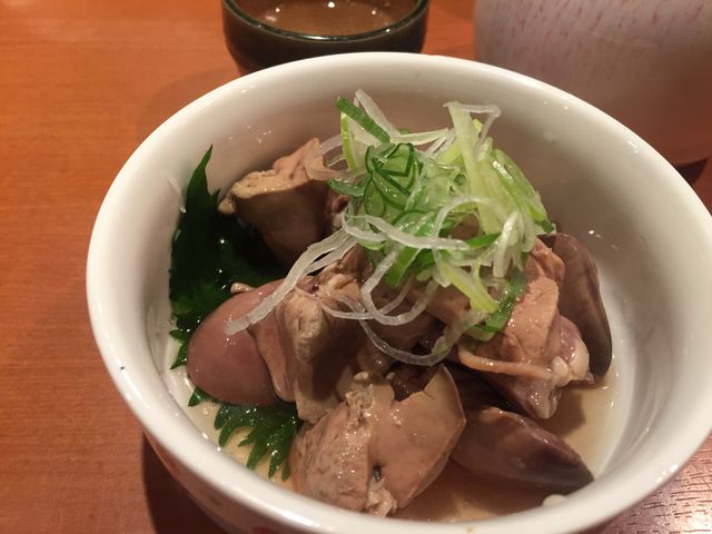 白レバつけ、480円。うーん、安いのに美味しい!_やきとり道場 清澄白河店
