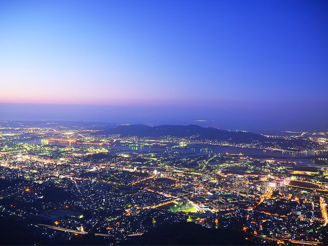 空気の澄んだ極寒の日_皿倉山