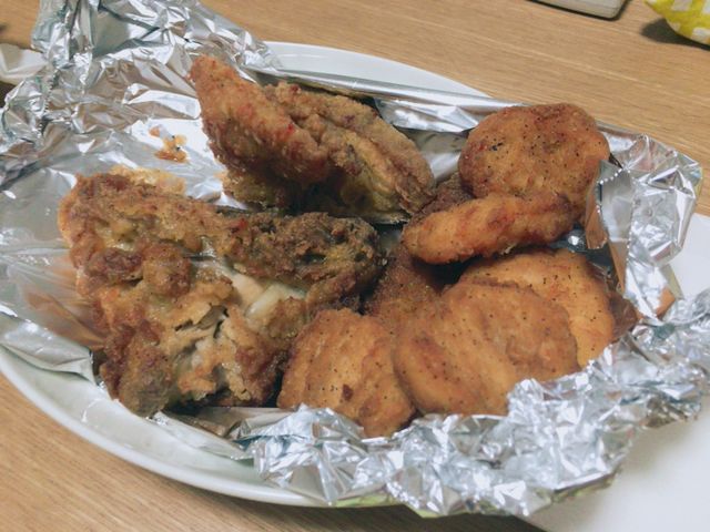 家であたため直しても美味しかったです(*^_^*)_ケンタッキーフライドチキンホームキッチンハーベスター竜美ヶ丘店