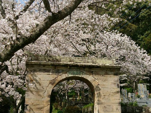 アーチ型の石門_円応寺