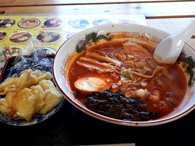 ラーメンもイカ天もイマイチ_漁港ストア