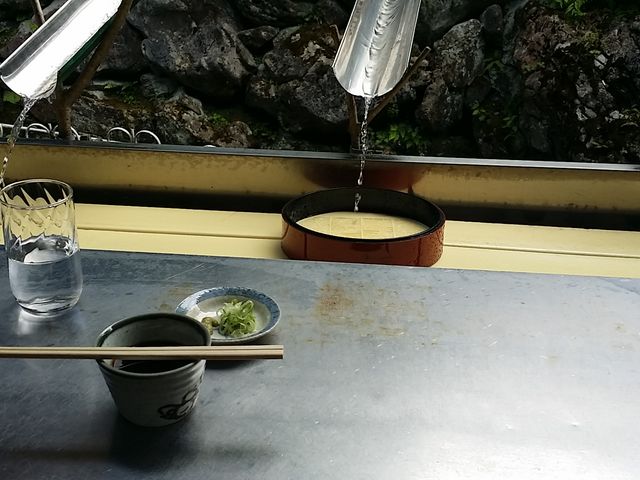 流しそば_滝観洞観光センター