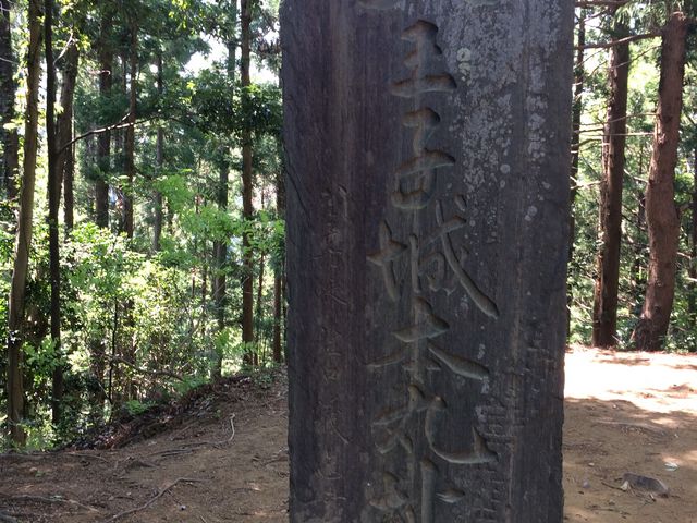 頂上に本丸跡があります_八王子城跡