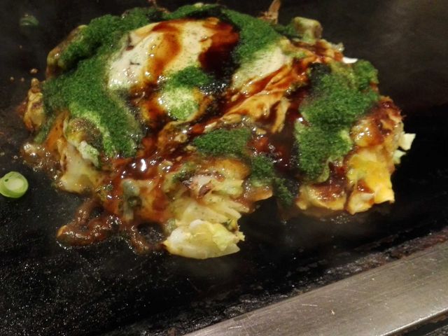 熱々フワフワです_お好み焼 美津の