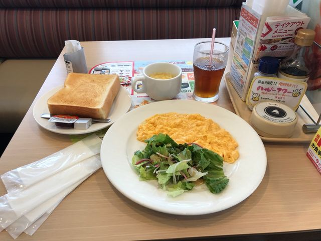 スクランブルエッグモーニングセット431円_ガスト 長崎大浦海岸店